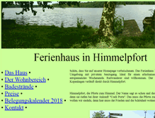 Tablet Screenshot of ferienhaus-himmelpfort.info